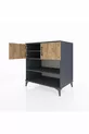 Kronos Dressoir 3 Planken 2 Deuren Antraciet-Groen