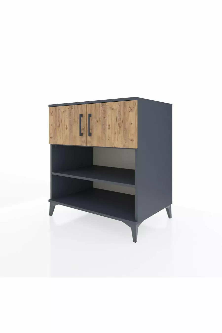 Kronos Dressoir 3 Planken 2 Deuren Antraciet-Groen