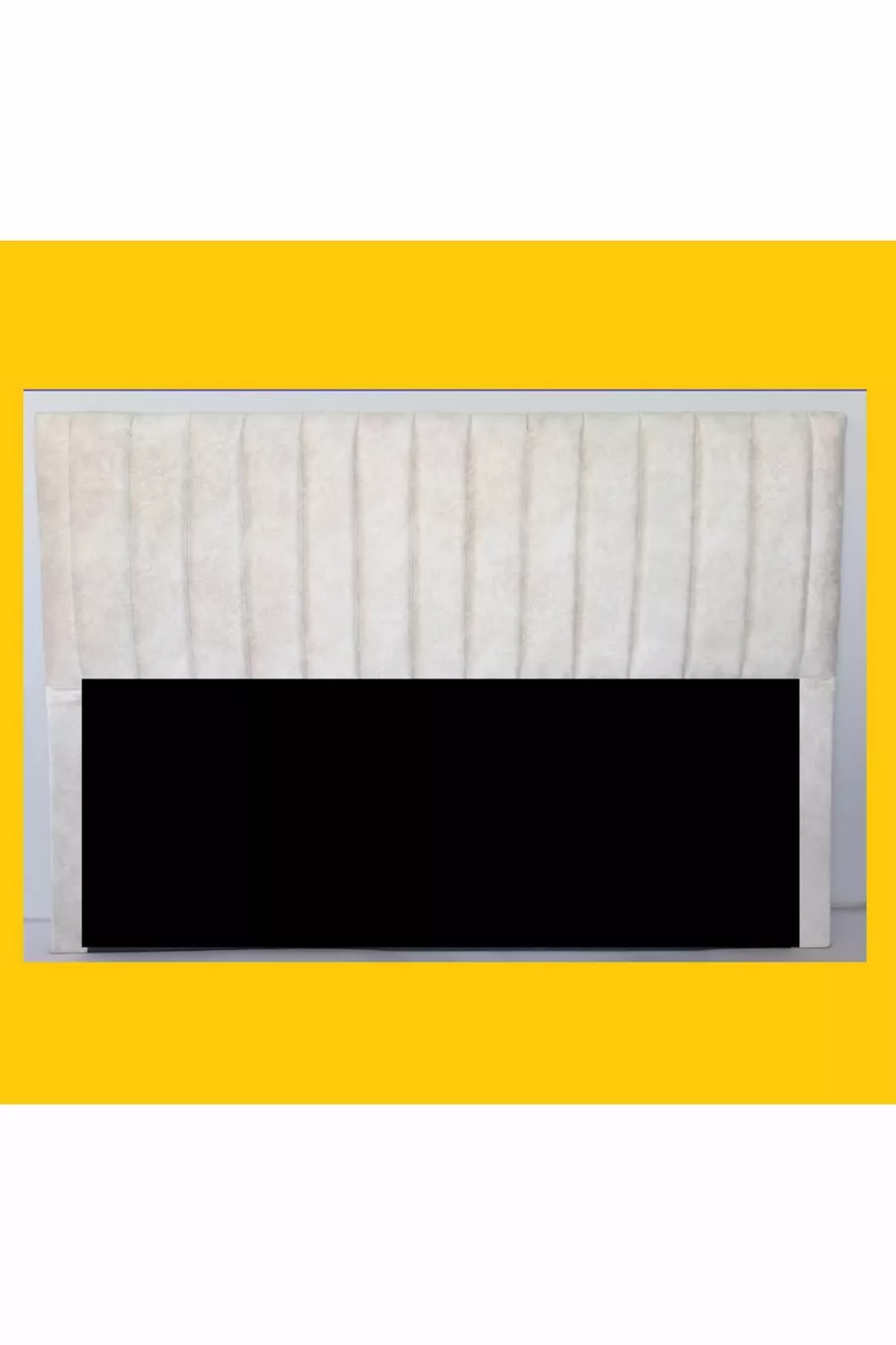 TUANA Bed Base Headboard Cream
