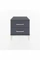 Chevet Hyperion 2 tiroirs Anthracite-Anthracite