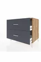 Commode Kronos à 2 tiroirs Pin-Anthracite