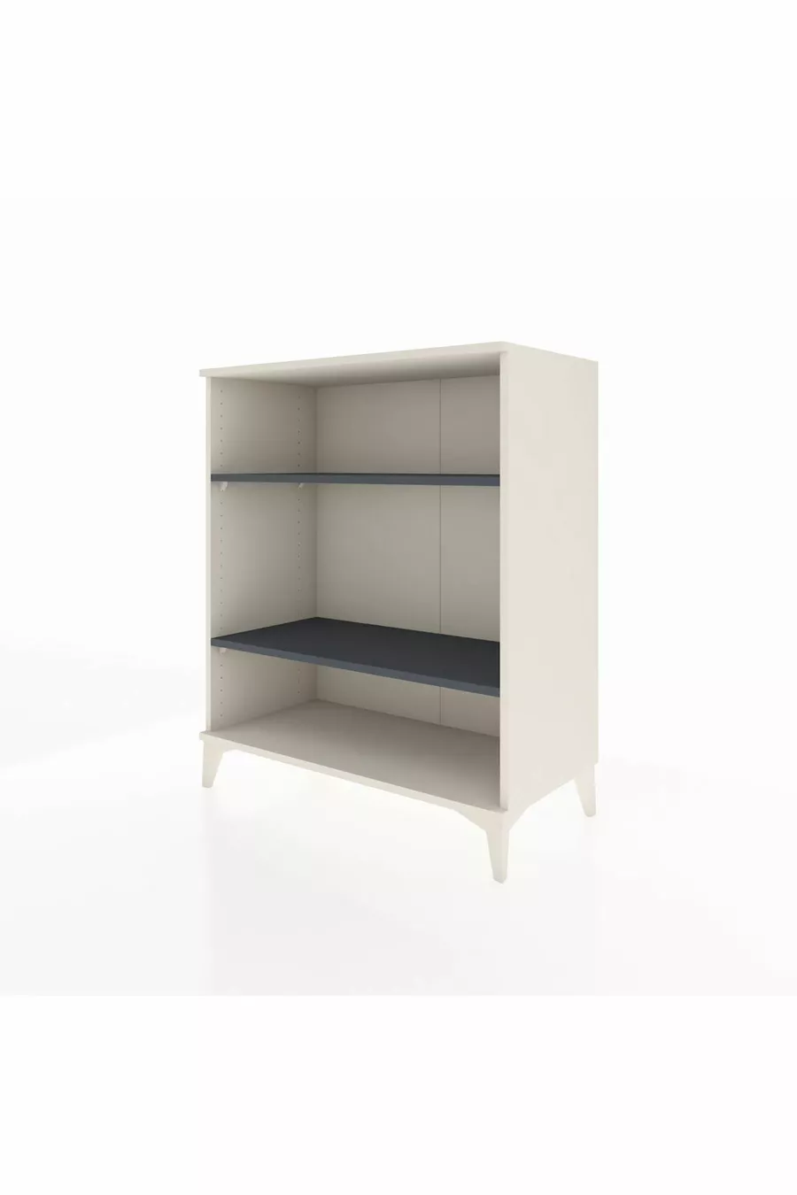 Commode Hyperion 2 étagères Pierre de lune-Anthracite