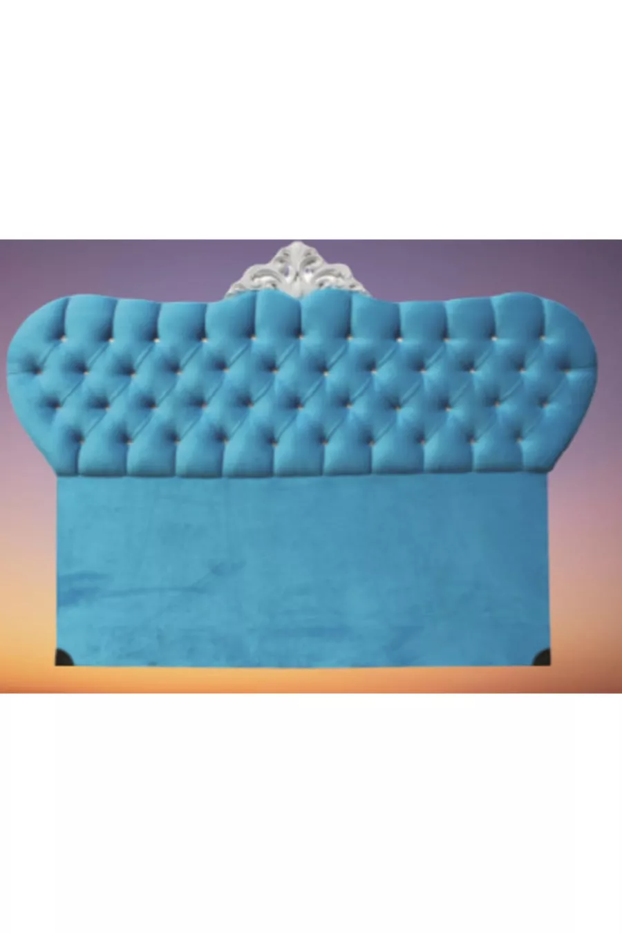 Tête Alc Modèle Avant-garde cm Baby Face Tissu Moderne Matelassé Couleur Bleu Fait Main
