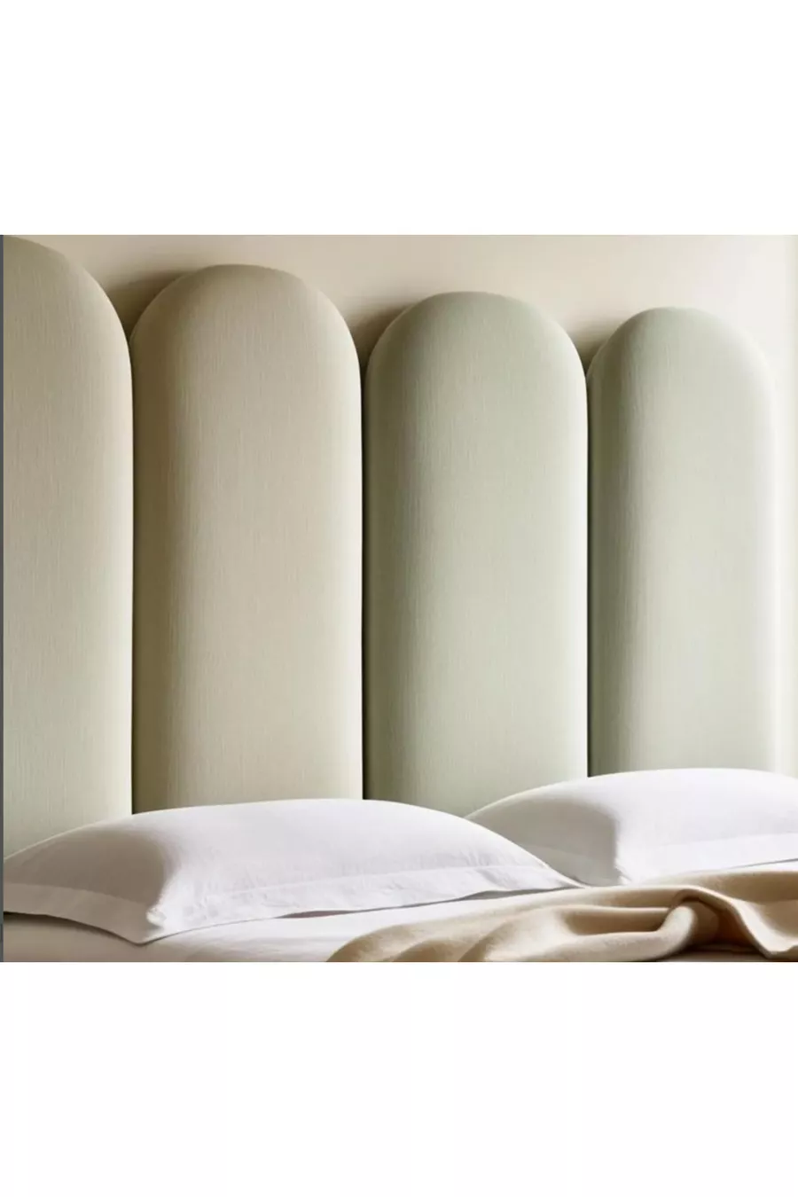 TÊTE DE LIT REMBOURRÉE DÉCORATIVE, PANNEAU EN 8 PIÈCES CM