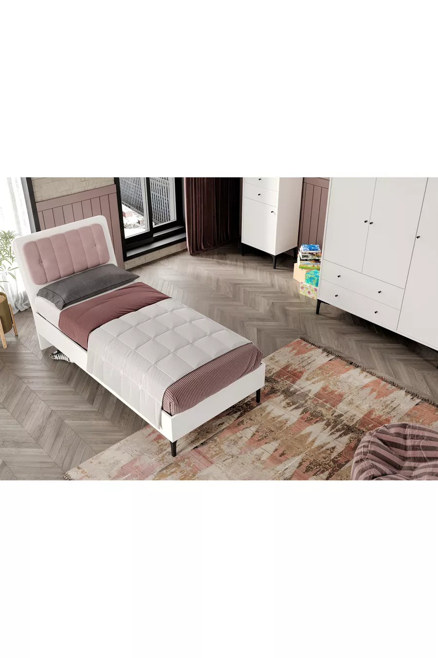 FOCUS LIFE WHITE CAMERA DA LETTO GIOVANILE (%MDF)