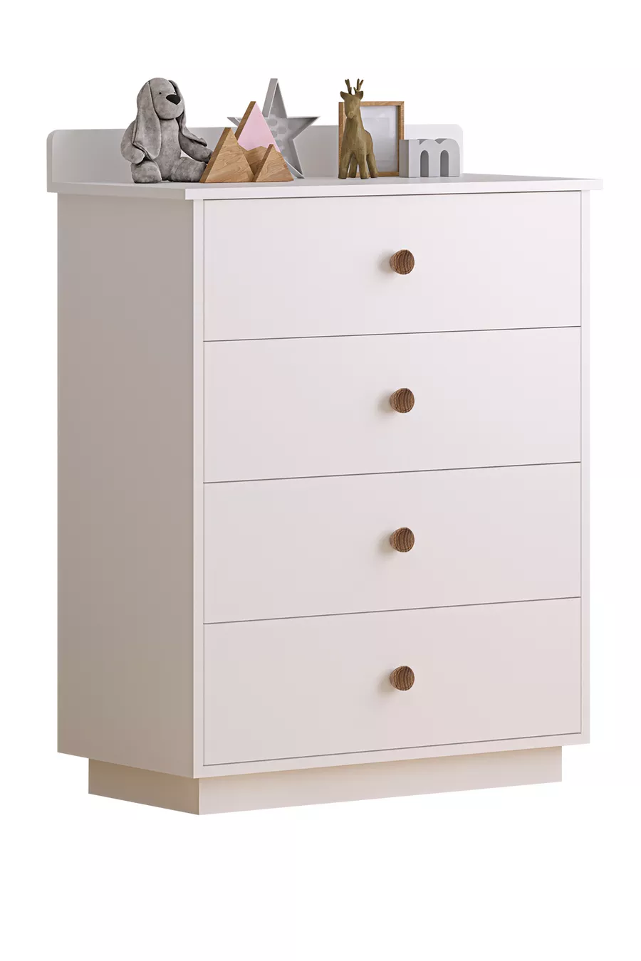 Commode moderne Elif à 4 tiroirs