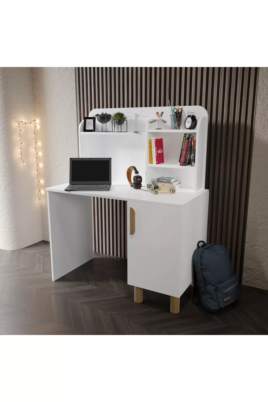 Bohem Children's Room Set White Fully MDF (4 Pieces)