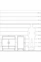 Комод Kronos с 3 полками и 2 дверцами, антрацит-серый