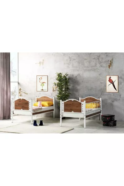 Baby İnci Bunk Bed Walnut