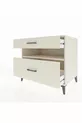 Commode Kronos à une étagère et 2 tiroirs Pierre de lune-Pierre de lune