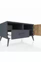 Kronos Dressoir met 2 planken, 1 lade en 1 deur, antraciet-den/antraciet
