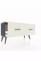 Commode Arges 2 Tiroirs Anthracite-Cèdre/Pierre de Lune