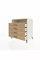 Kronos Dresser Single Shelf 4 Drawers Moonstone-Pine