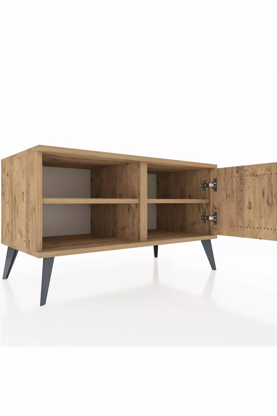 Commode Hyperion à 2 étagères avec porte unique Pin-Pin