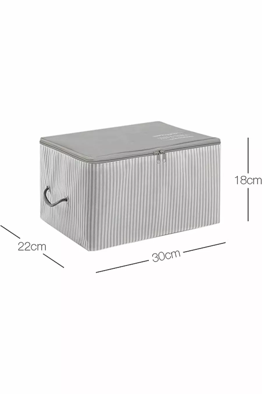 Home Textile Piccola Borsa Grigia a Righe Stuff & Things  x  x  cm