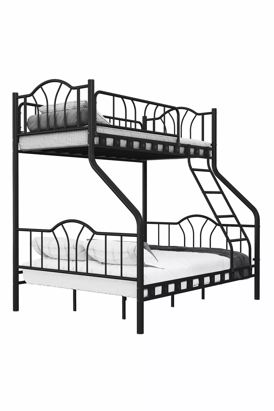 Imaj Lits superposés métalliques triple pour parents 3 personnes &