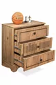Chambre d'adolescent Papatya - Armoire 3 portes, Lit coffre, Commode - 