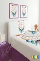 Bettkopfbezug Weißer Hintergrund Traumfänger
