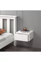 Table de chevet en MDF blanc à monter sur le mur sans rail