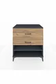 Commode Kronos à une étagère et deux tiroirs Anthracite-Pin