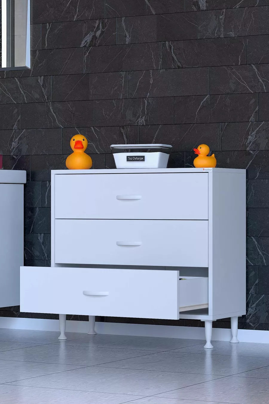 SÖKE, 3-Drawer, Freestanding, Multi-Purpose Bathroom Cabinet (available in different widths)
