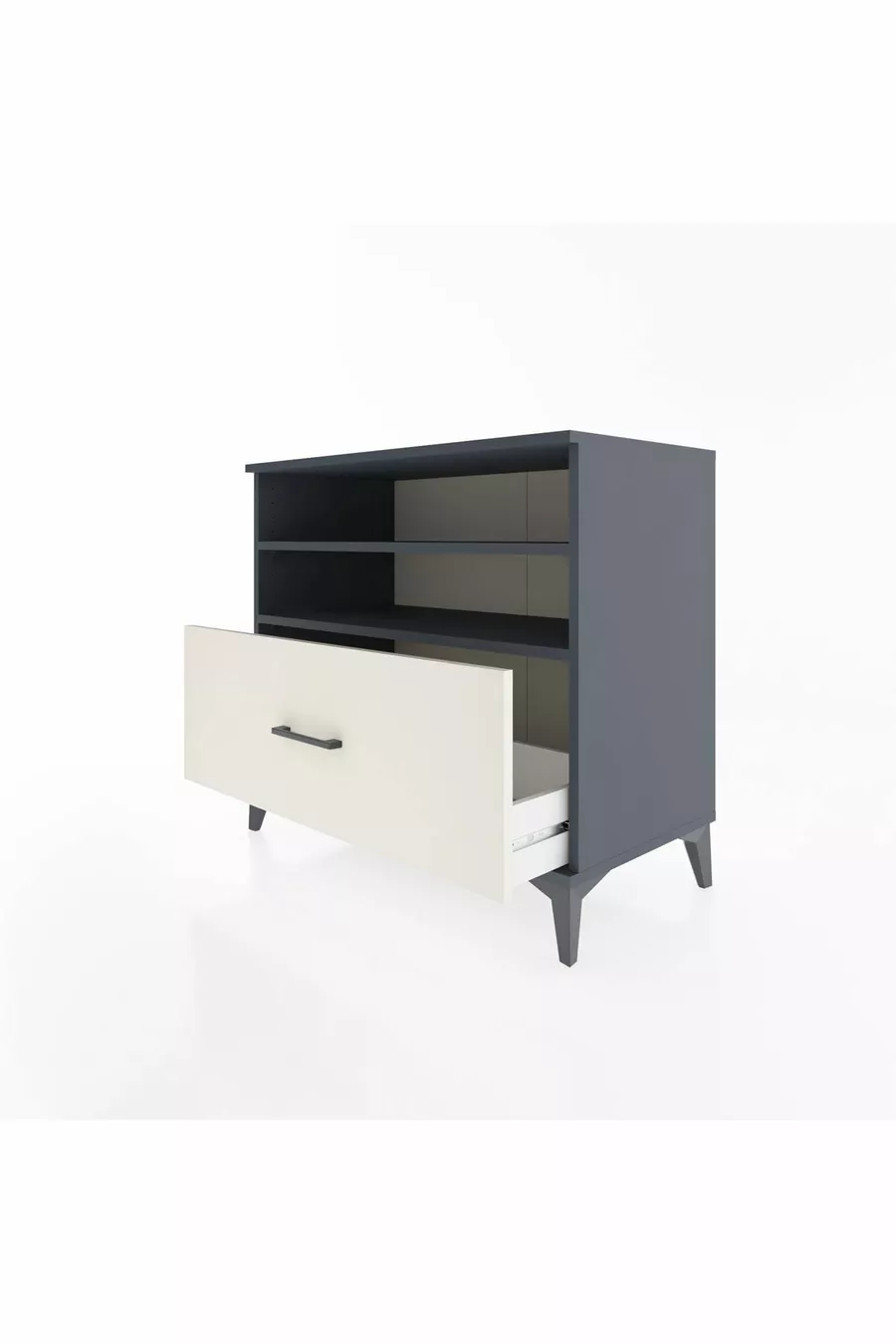 Hyperion Dressoir 2 Planken 1 Lade Antraciet-Leisteen