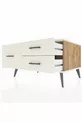 Commode Kronos à 3 tiroirs Pin-Pierre d'Agate