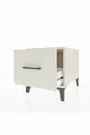 Kronos Nightstand Single Drawer Moonstone-Moonstone
