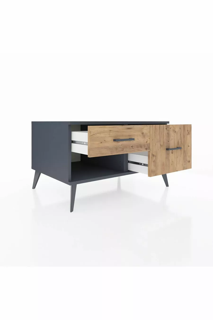 Kronos Dressoir 2 Lades Antraciet-Antraciet/Den