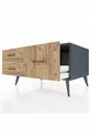 Kronos Dresser 3-Shelf Anthracite-Anthracite/Pine