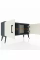 Arges Dresser with 2 Shelves and 2 Doors Anthracite-Ash/ Pine