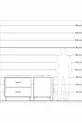 Kronos Dresser 2-Drawer Pine-Onyx