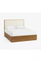 Lit avec cadre en bois massif Koana d'Izmir – Design moderne, taille Queen (cm), structure en bois massif durable