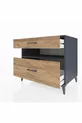 Kronos Dressoir Enkel Plank 2 Laden Antraciet-Den