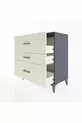 Commode Hyperion 3 tiroirs Anthracite-Pierres de lune