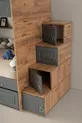 Armoire Zümrüt / 2 lits avec ressorts en bambou inclus / % MDF
