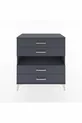 Commode Hyperion à une étagère et 4 tiroirs Anthracite-Anthracite