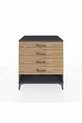 Commode Kronos 4 tiroirs Anthracite-Pin