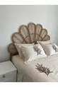 Tête de lit en rotin bambou tressé Fait main Double Couleur noyer cm