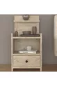 Table de chevet moderne à tiroirs avec étagères en MDF
