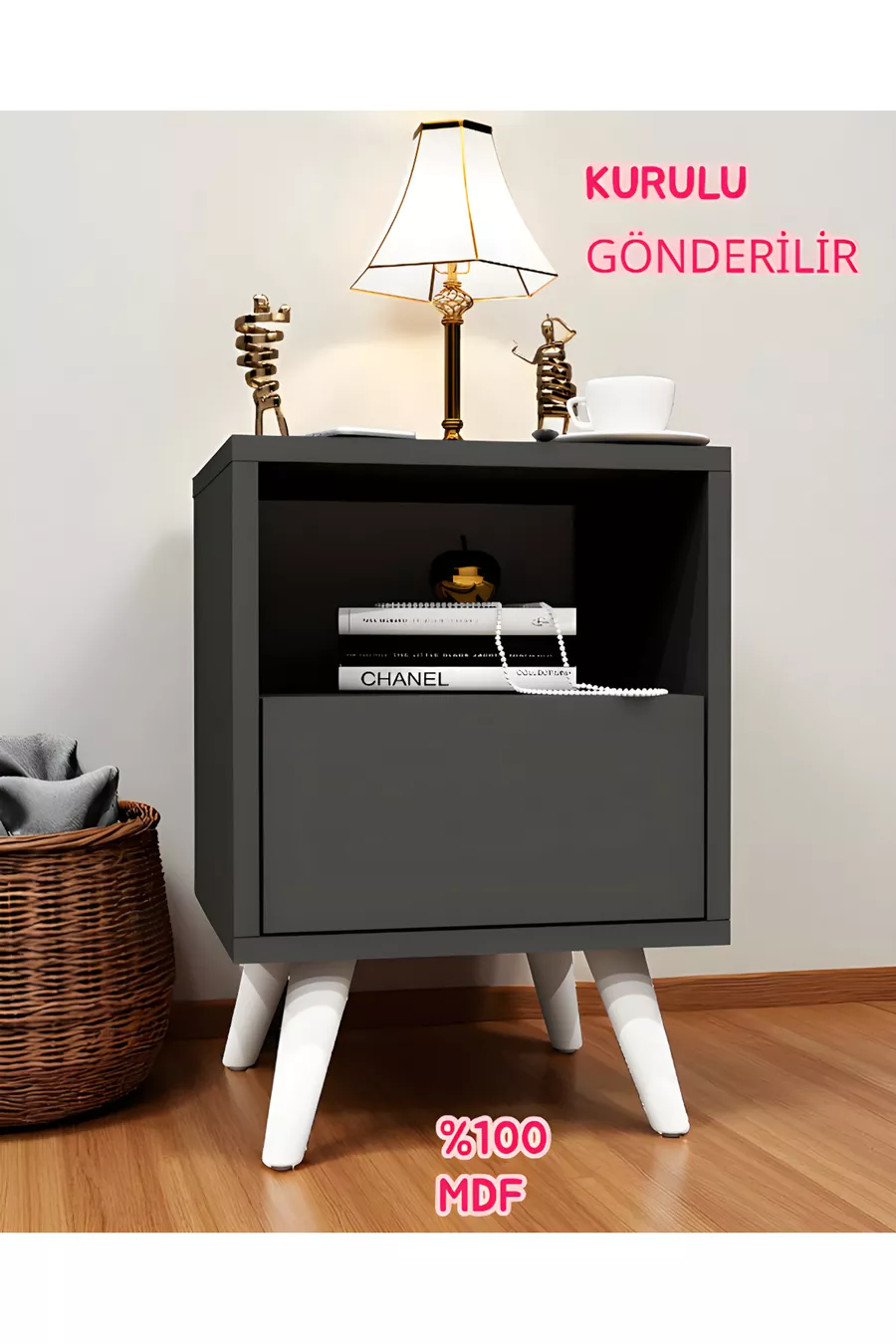 Dani Komodin,MDF,Komodin,Kolay Kurulum,MDF Komidin