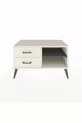 Commode Hyperion à une étagère et 2 tiroirs, quartz-ardoise / quartz
