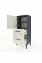 Arges Commode 2 Planken 2 Lades 1 Deur Antraciet-Leisteen