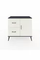 Hyperion Dresser with One Shelf, 2 Drawers, and Single Door, Anthracite-Quartz