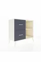 Hyperion Dressoir Enkele Plank 2 Lade Maansteen-Maansteen/Antraciet