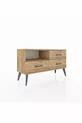 Commode Arges à un seul étagère et 3 tiroirs en pin