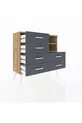 Arges Ladekast 2 Planken 6 Lades Den/Hout-Antraciet