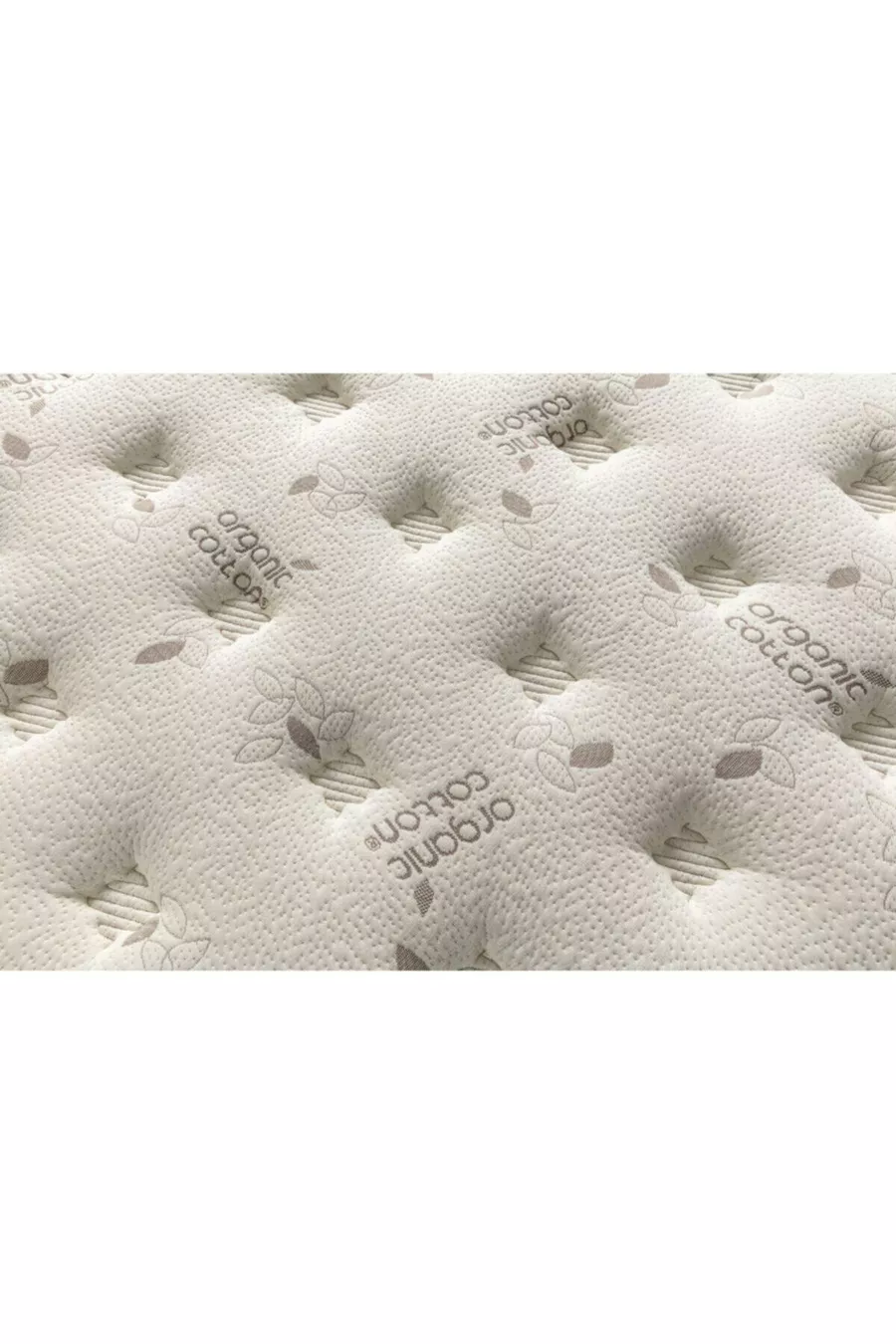 Golden Orthopädische Federkernmatratze mit Daunenauflage, Organic Cotton Federkernmatratze, Bambuskissen als Geschenk