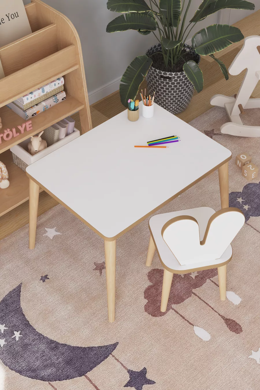Kinder Speel Activiteitstafel Cm Kinder Bureau Tafel Stoel Set