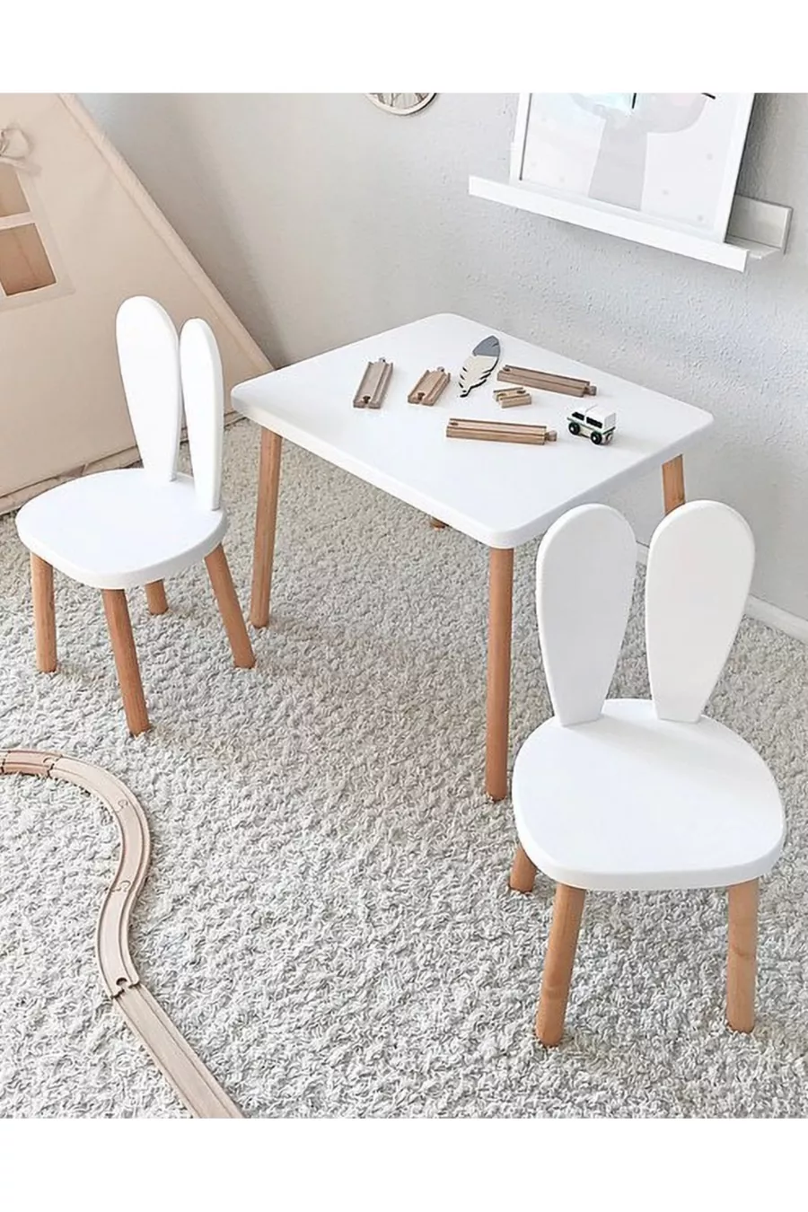Table et chaise d'activités Montessori pour enfants, jeu et travail